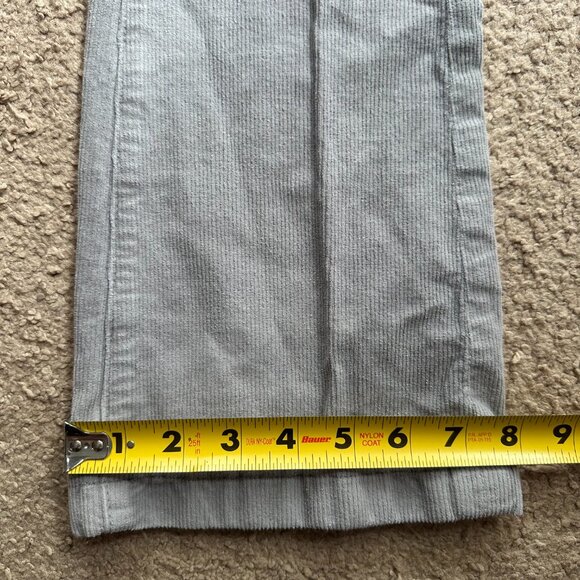 American Eagle Pants Womens 2 28x31 Mid Rise High Rise Kick Boot Corduroy Grey - Picture 13 of 14